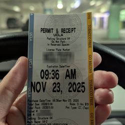 University of California - Visitor parking $13 for 3 hours