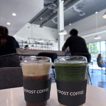 Outpost Coffee - Outpost Latte and Mango Matcha - Coffee & Tea Near Me - Walnut, California Outpost Coffee - Outpost Latte and Mango Matcha - Coffee & Tea Near Me - Walnut, California