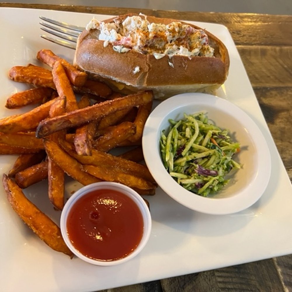 Pier 402 - Lobster Roll & sweet potato fries. - Seafood Near Me - San Jose, California Pier 402 - Lobster Roll & sweet potato fries. - Seafood Near Me - San Jose, California