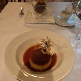 Deserts is creme brûlée & Chocolate mousse