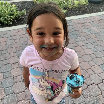 Strachan's Ice Cream & Desserts - Enjoying a scoop of Cookie Monster! - Ice Cream & Frozen Yogurt Near Me - Dunedin, Florida Strachan's Ice Cream & Desserts - Enjoying a scoop of Cookie Monster! - Ice Cream & Frozen Yogurt Near Me - Dunedin, Florida
