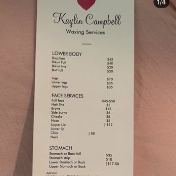 Pretty Little Rose Waxing Studio - Current pricing list - Waxing Near Me Pretty Little Rose Waxing Studio - Current pricing list - Waxing Near Me