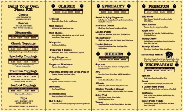 Menu photo 2 Pizza Pi Kamloops, BC