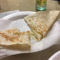 Villalobos Market - One and a half pieces left of the three piece quesadilla! Yummm