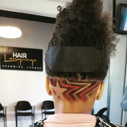 Hair Language Grooming Lounge - Women's Undercut with design