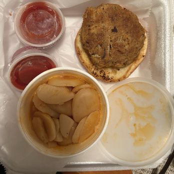 Story’s Seafood - Crab cake and bbq potatoes - Seafood Markets Near Me - Hertford, North Carolina Story’s Seafood - Crab cake and bbq potatoes - Seafood Markets Near Me - Hertford, North Carolina