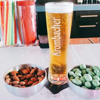 Aloft by Marriott Bolingbrook - From the 'w xyz' bar: a Krombacher pils in a custom glass, with cajun almonds & wasabi peanuts! - Hotels Near Me - Bolingbrook, Illinois Aloft by Marriott Bolingbrook - From the 'w xyz' bar: a Krombacher pils in a custom glass, with cajun almonds & wasabi peanuts! - Hotels Near Me - Bolingbrook, Illinois