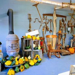 Pringles Orchard - Decor inside the Apple house