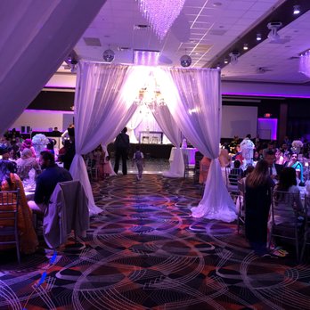 Affine Weddings - White Drapery with Lighting - Wedding Planning Near Me