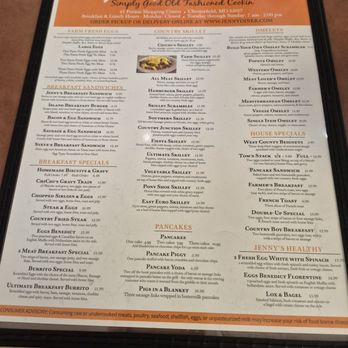 Jenny's Diner - Menu - Diners Near Me - Chesterfield, Missouri Jenny's Diner - Menu - Diners Near Me - Chesterfield, Missouri