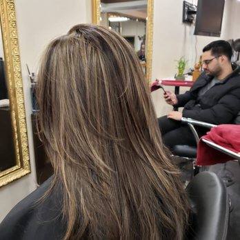 Janet's Beauty and Spa - Blonde highlights on brown hair done by Lola - Day Spas Near Me - Forest Hills, New York Janet's Beauty and Spa - Blonde highlights on brown hair done by Lola - Day Spas Near Me - Forest Hills, New York