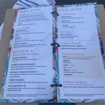 MGM Grand Pool Complex - Menu - Swimming Pools Near Me - Las Vegas, Nevada