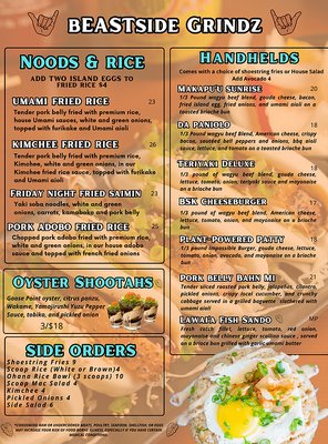 Menu photo 5 Beastside Kitchen Honolulu, HI