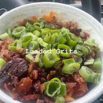 State Street Cafe - Loaded grits with bacon scallions and cheddar cheese - Salad Near Me - North Haven, Connecticut State Street Cafe - Loaded grits with bacon scallions and cheddar cheese - Salad Near Me - North Haven, Connecticut