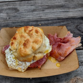 HenDough - Country ham and egg biscuit with plenty of country ham - Donuts Near Me - Hendersonville, North Carolina HenDough - Country ham and egg biscuit with plenty of country ham - Donuts Near Me - Hendersonville, North Carolina