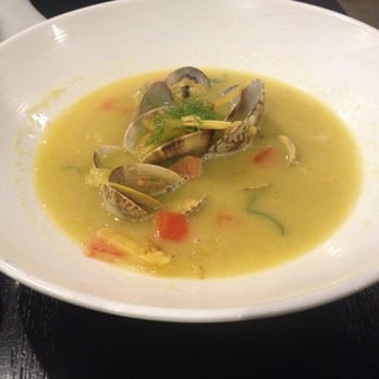 Magpie Cafe - November 2015 menu: Clams and Saffron Broth. Full of complex flavors and the clams were very fresh. - New American Near Me - Sacramento, California Magpie Cafe - November 2015 menu: Clams and Saffron Broth. Full of complex flavors and the clams were very fresh. - New American Near Me - Sacramento, California