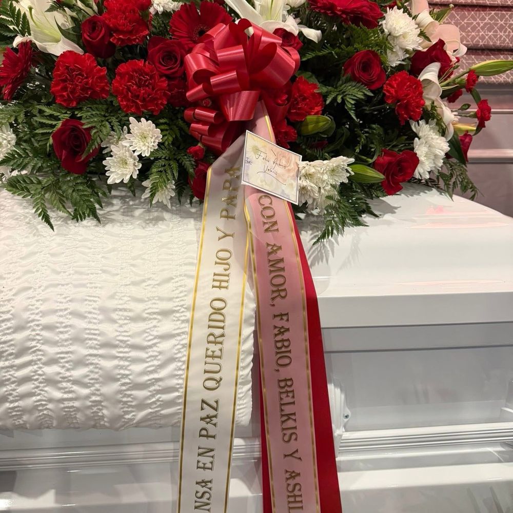 Baeza's Flowers & Decorations - Casket Spray - Florists Near Me - Bronx, New York Baeza's Flowers & Decorations - Casket Spray - Florists Near Me - Bronx, New York