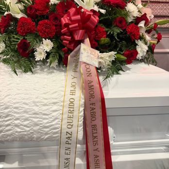 Baeza's Flowers & Decorations - Casket Spray - Florists Near Me - Bronx, New York Baeza's Flowers & Decorations - Casket Spray - Florists Near Me - Bronx, New York