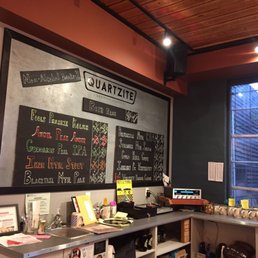 counter and menu counter and menu