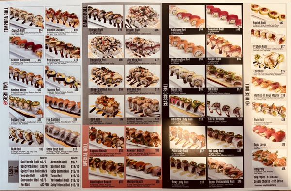 Menu photo 1 Sushi Taka Irvine, CA Menu photo 1 Sushi Taka Irvine, CA