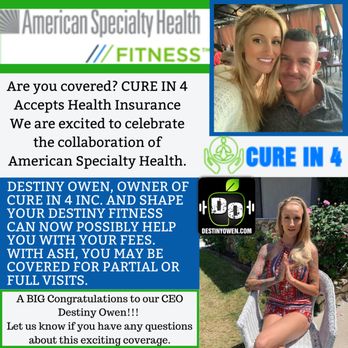 Cure In 4 - We Take Health Insurance. Check to see if our services are covered by your insurance. - Nutritionists Near Me