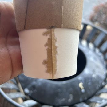 68 Bagel & Grill - Coffee bleeding through the cup and this was my third cup. Crazy! And this coffee was $3.47. - Bagels Near Me - High Point, North Carolina 68 Bagel & Grill - Coffee bleeding through the cup and this was my third cup. Crazy! And this coffee was $3.47. - Bagels Near Me - High Point, North Carolina