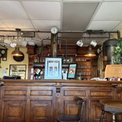 Alsace french bistro - Lovely old wood bar was homey!