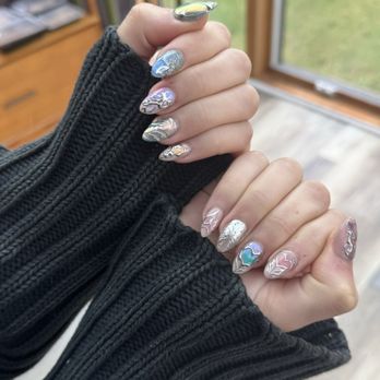 La Na Nail Lounge - custom design gel-x set by quinn  i think the work speaks for itself, but 10/10 experience !! - Nail Salons Near Me - Kirkland, Washington