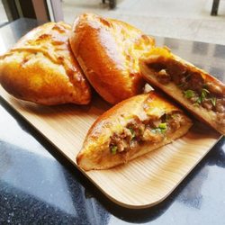Pinoyshki Bakery & Cafe - Piroshki with Garlic Beef Asado.  The most popular piroshki and they only make them here.