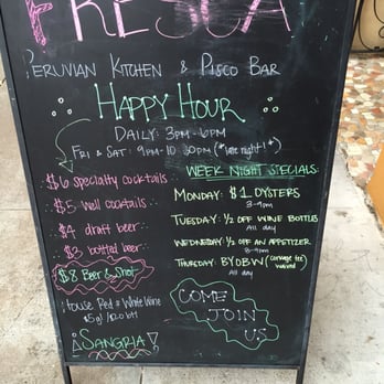Fresca - Happy hour! - Peruvian Near Me - San Francisco, California Fresca - Happy hour! - Peruvian Near Me - San Francisco, California