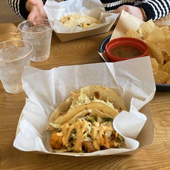 Mojo's Tacos - Franklin - Korean cauliflower taco, hot chicken taco, chips and salsa - Tacos Near Me - Franklin, Tennessee Mojo's Tacos - Franklin - Korean cauliflower taco, hot chicken taco, chips and salsa - Tacos Near Me - Franklin, Tennessee