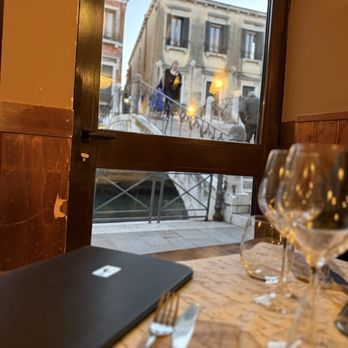 Hostaria Osottoosopra - Our beautiful view for our table for two. - Italian Near Me - Venezia, VE Hostaria Osottoosopra - Our beautiful view for our table for two. - Italian Near Me - Venezia, VE