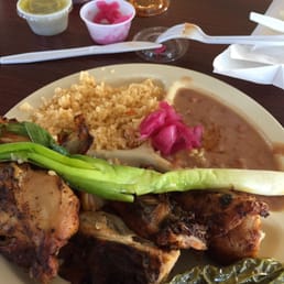 a plate of food on a table