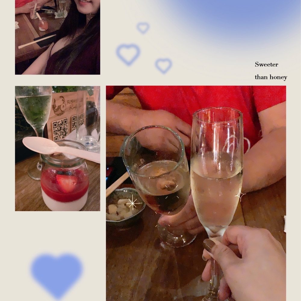Sushi Lab Rooftop - Champagne from the restaurant to celebrate our anniversary! - Japanese Near Me - New York, New York