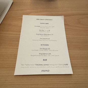 Oru - Specials - Sushi Bars Near Me - Houston, Texas Oru - Specials - Sushi Bars Near Me - Houston, Texas