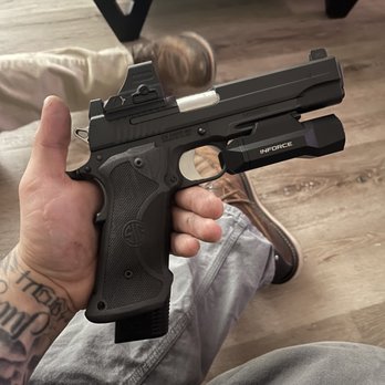 Dynamic Weapon Solutions - 1911 sig saur with holosun optic and cerakoted grips - Guns & Ammo Near Me - Huntington Beach, California Dynamic Weapon Solutions - 1911 sig saur with holosun optic and cerakoted grips - Guns & Ammo Near Me - Huntington Beach, California