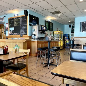 Philly Steak Subs - Inside of shop - neat, clean, tidy; lots of seating, full bar, draft brews, extensive menu, SUPER REASONABLE PRICES, big portions - Sandwiches Near Me - Corolla, North Carolina