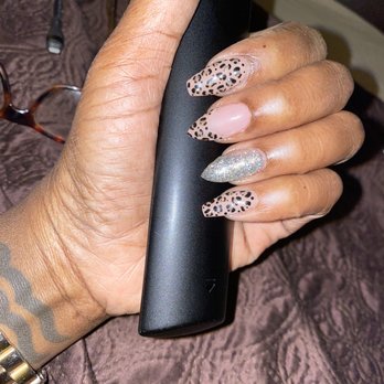 D&B Nails - I wanted to have leopard print & she kinda just took it from there. - Nail Salons Near Me - Ferndale, Michigan