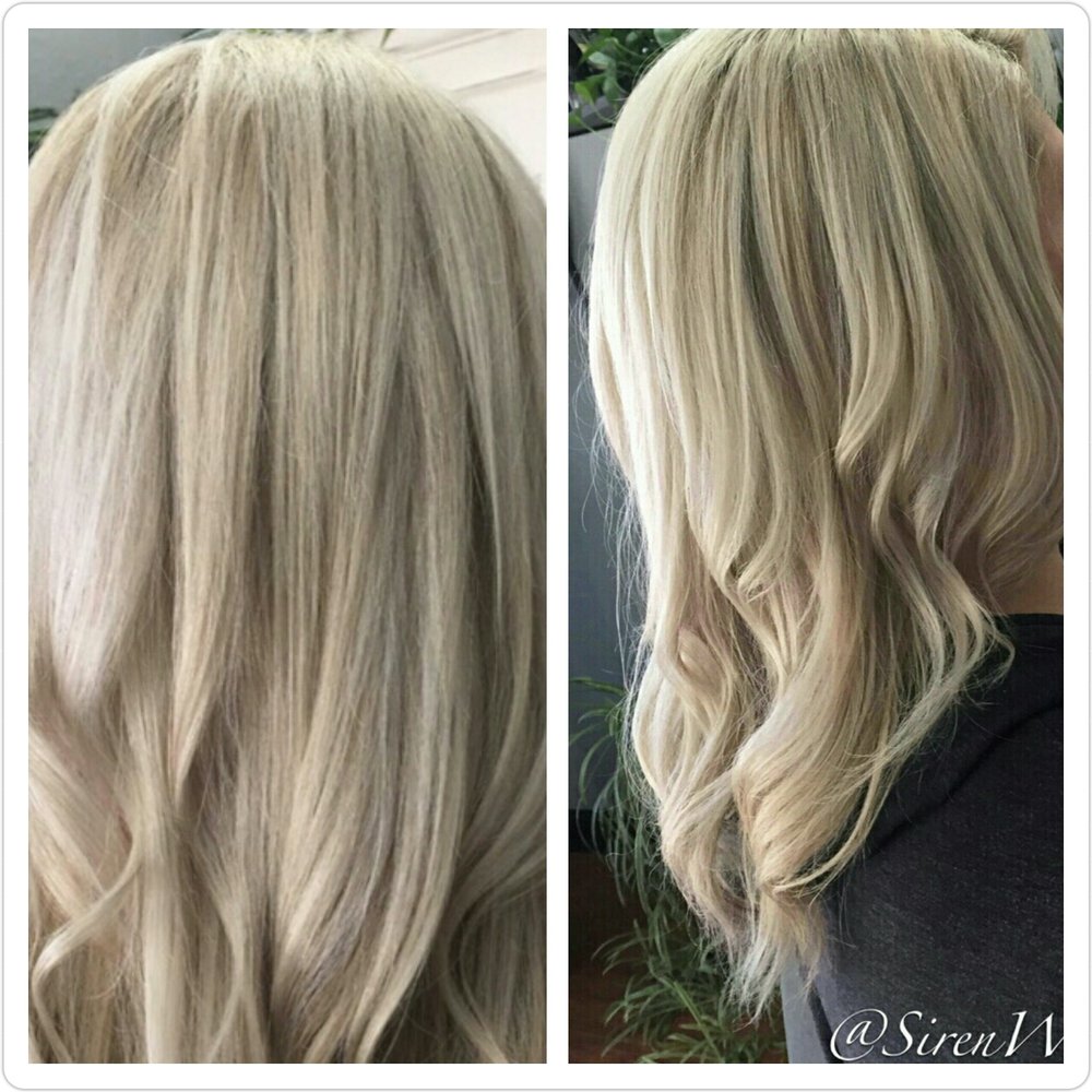 Siren Salon - I went from a dull outdated hair color to a beautiful ice blonde princess.! - Hair Salons Near Me - Vancouver, Washington Siren Salon - I went from a dull outdated hair color to a beautiful ice blonde princess.! - Hair Salons Near Me - Vancouver, Washington