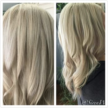 Siren Salon - I went from a dull outdated hair color to a beautiful ice blonde princess.! - Hair Salons Near Me - Vancouver, Washington Siren Salon - I went from a dull outdated hair color to a beautiful ice blonde princess.! - Hair Salons Near Me - Vancouver, Washington