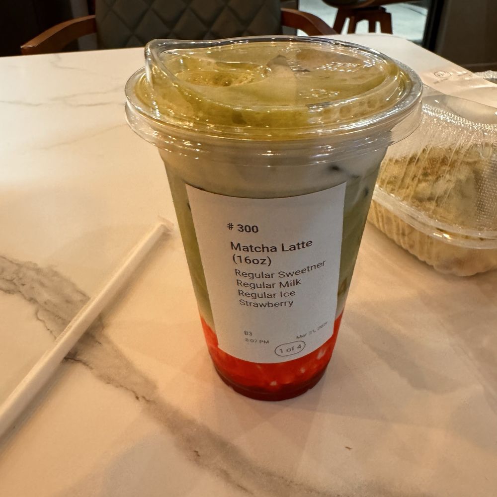 Haraz Coffee House - Strawberry Matcha - Desserts Near Me - Perry Hall, Maryland