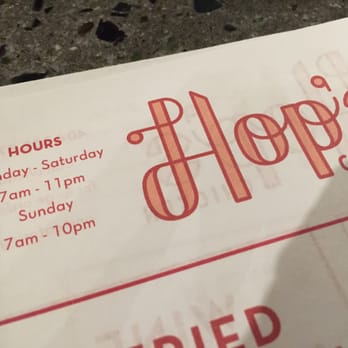 Hop's Chicken - Their stated hours for today: 7am-11pm.  Someone's pants are on fire! - New American Near Me - Atlanta, Georgia