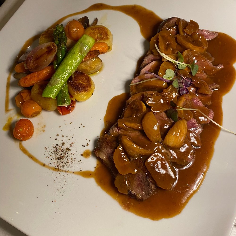 Duck with fig reduction Duck with fig reduction