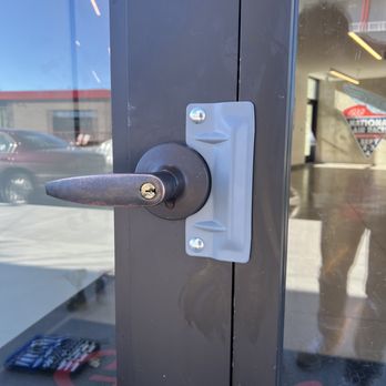 M L Locksmith - Commercial Lever Lock with Larch Protector - Keys & Locksmiths Near Me - Westminster, Colorado
