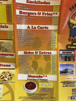 Menu photo 2 Papa Chevo's Taco Shop Marina, CA Menu photo 2 Papa Chevo's Taco Shop Marina, CA