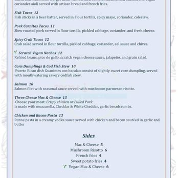 From Scratch - Menu - Caribbean Near Me - Rincon, Puerto Rico