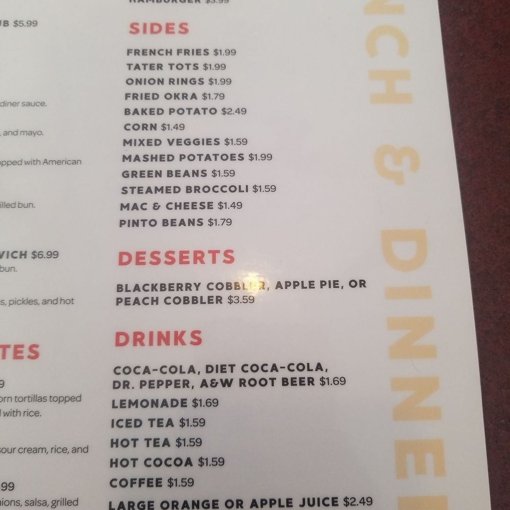 Mesquite Diner II - Menu - Diners Near Me - Mesquite, Texas