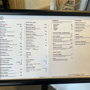 Reborn Coffee - menu (March 2024) - Coffee & Tea Near Me - Anaheim, California Reborn Coffee - menu (March 2024) - Coffee & Tea Near Me - Anaheim, California