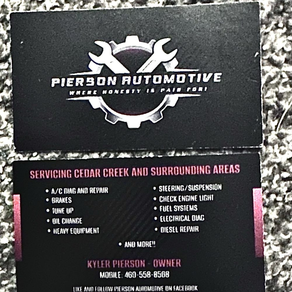 Pierson Automotive - Mobile Mechanic 24 hour - Auto Repair Near Me