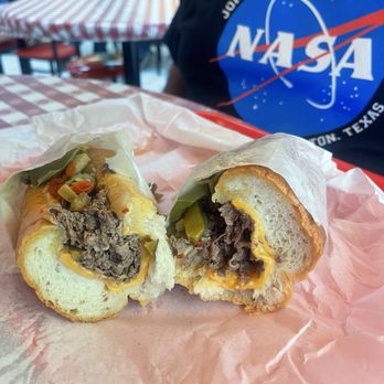 Luke's Italian Beef - Italian Beef Sandwich with American Cheese, Hot Peppers, and Sweet Peppers - Italian Near Me - Chicago, Illinois Luke's Italian Beef - Italian Beef Sandwich with American Cheese, Hot Peppers, and Sweet Peppers - Italian Near Me - Chicago, Illinois